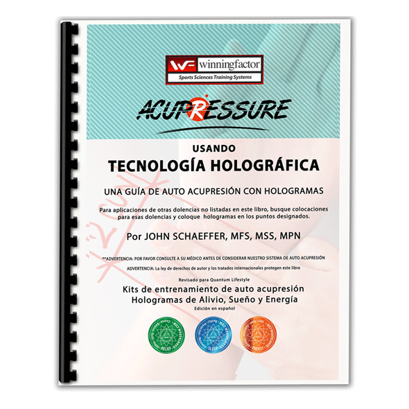 Libro de acupresión con tecnología holográfica